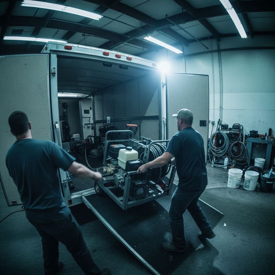 Torrent crew cleaning exterior windows on a multi-storey building